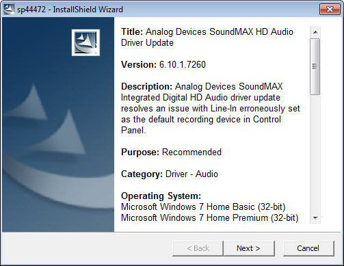 crystal cs4281 audio driver for windows 7